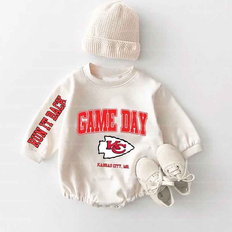Baby Game Day Romper and Adult Sweatshirt