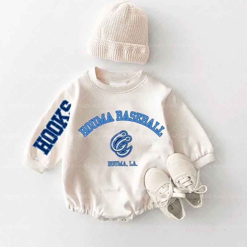 Baby Hooks Romper and Adult Sweatshirt