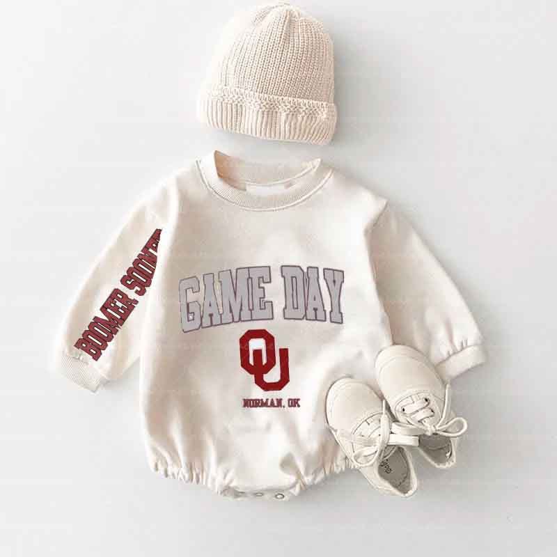 Baby Game Day Romper and Adult Sweatshirt