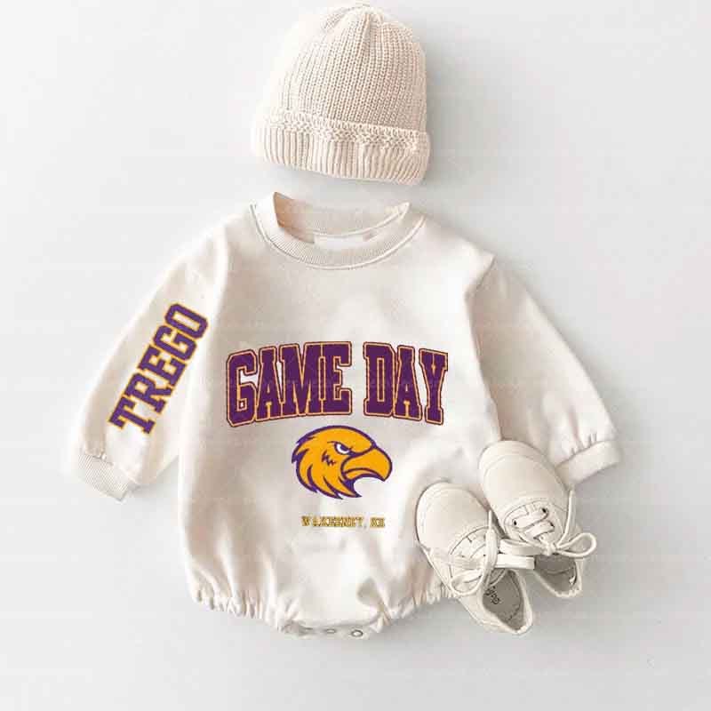 Baby Game Day Romper and Adult Sweatshirt