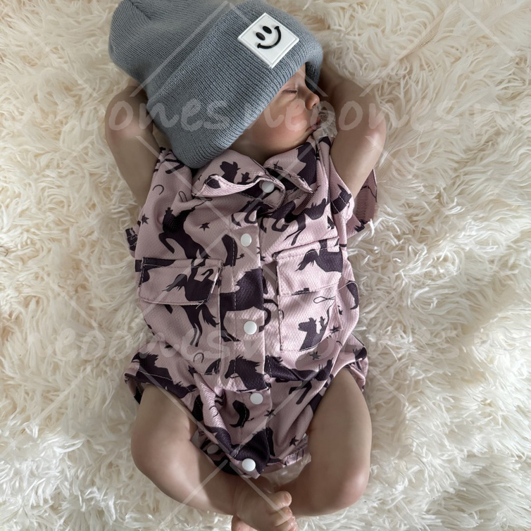 Western Cowboy Baby Boy Romper