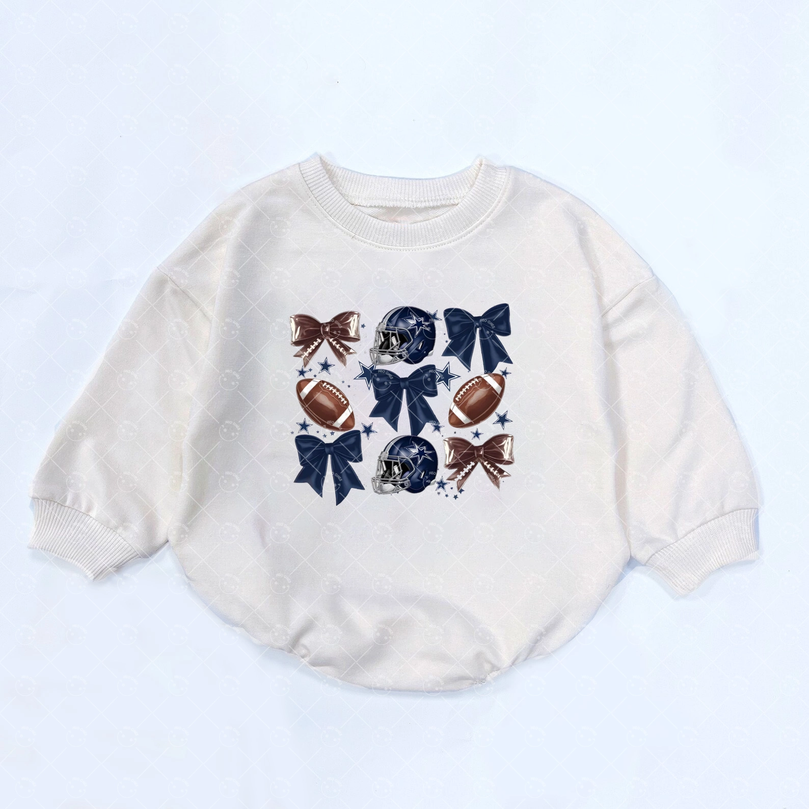 Baby football Romper and Adult Sweatshirt