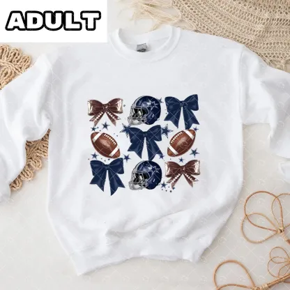Baby football Romper and Adult Sweatshirt
