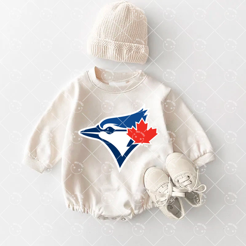 Baby Toronto Blue Jays Baseball Romper and Adult Sweatshirt