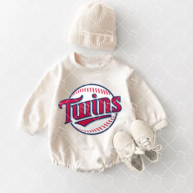 Baby Minnesota Twins Baseball Romper and Adult Sweatshirt