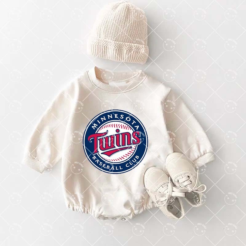 Baby Minnesota Twins Baseball Romper and Adult Sweatshirt