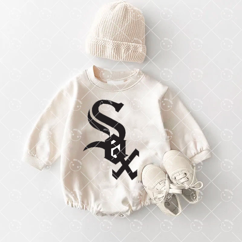 Baby Chicago White Sox Baseball Romper and Adult Sweatshirt