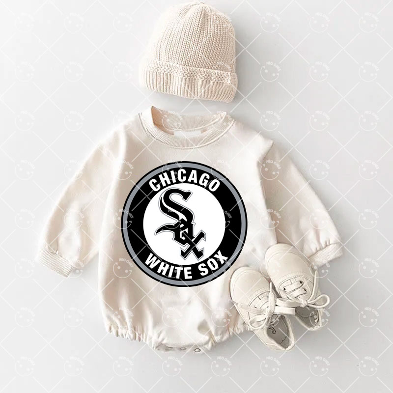 Baby Chicago White Sox Baseball Romper and Adult Sweatshirt