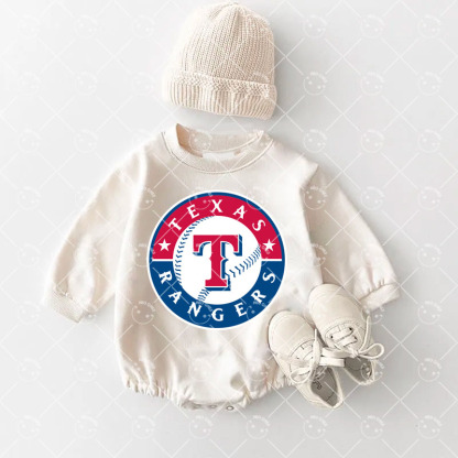 Baby Texas Rangers Baseball Romper and Adult Sweatshirt