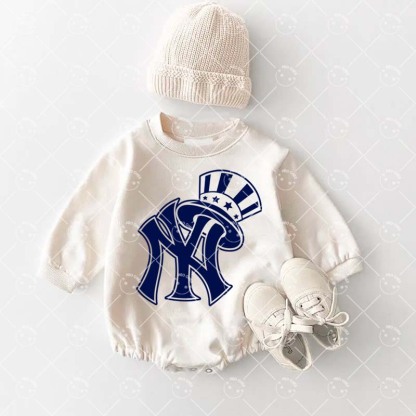 Baby Los Angeles Dodgers Baseball Romper and Adult Sweatshirt