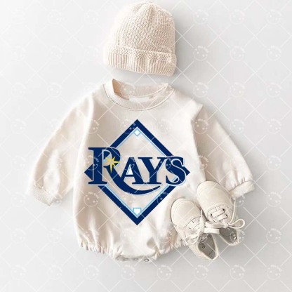 Baby Tampa Bay Rays Baseball Romper and Adult Sweatshirt