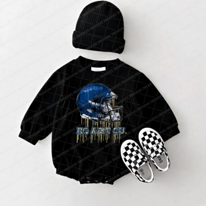 North Carolina A&T Aggies Original Dripping Football Helmet White T-Shirt