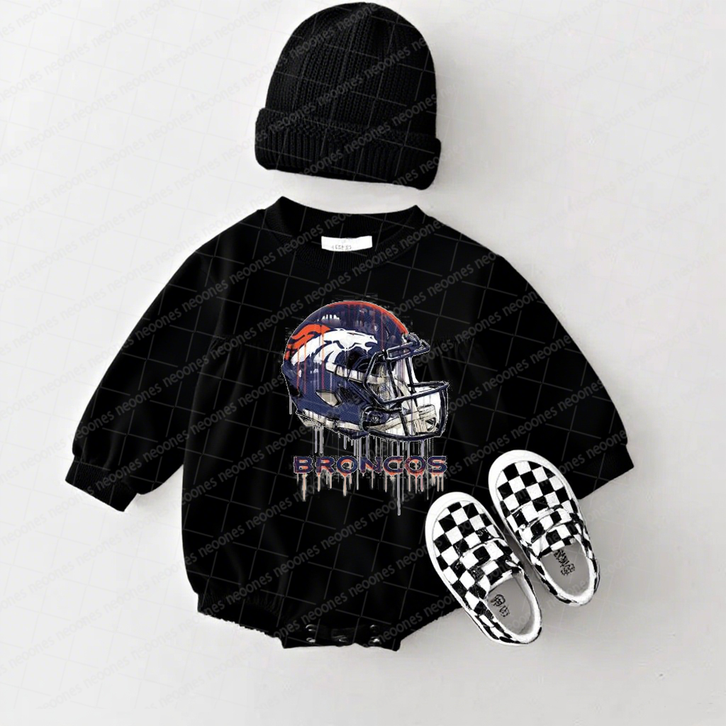 Denver Broncos Baby Game Day Romper and Adult Sweatshirt