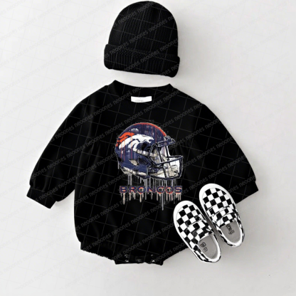 Denver Broncos Baby Game Day Romper and Adult Sweatshirt