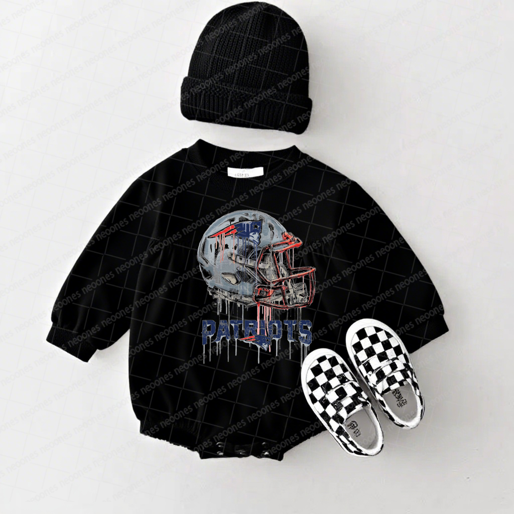 New England Patriots Baby Game Day Romper and Adult Sweatshirt