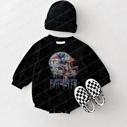 New England Patriots Baby Game Day Romper and Adult Sweatshirt