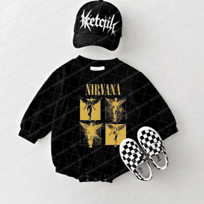 Band Romper And Matching Adult Hoodie