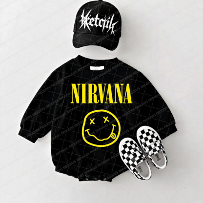 Nirvana Band Romper And Matching Adult Hoodie
