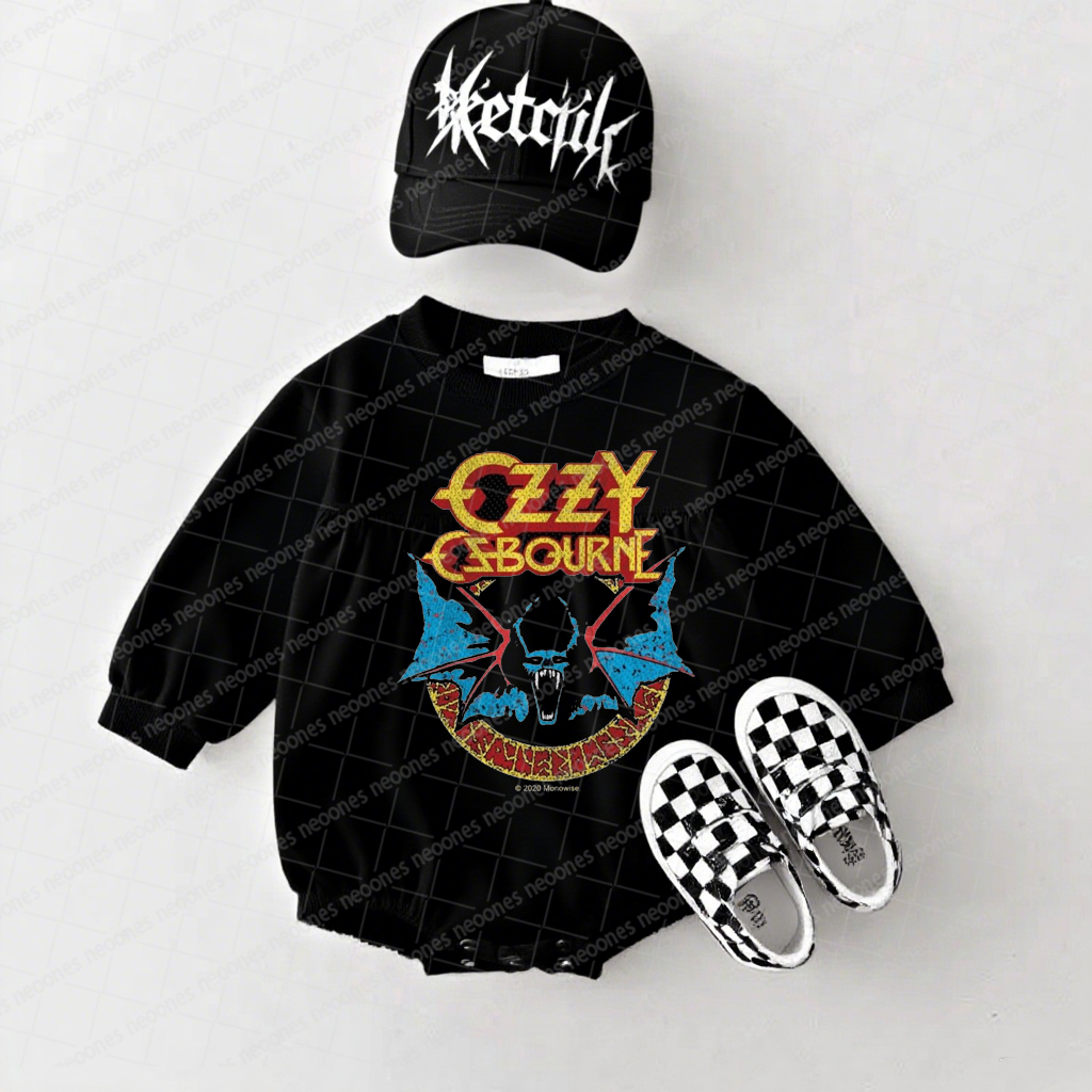 Ozzy Osbourne Band Romper And Matching Adult Hoodie