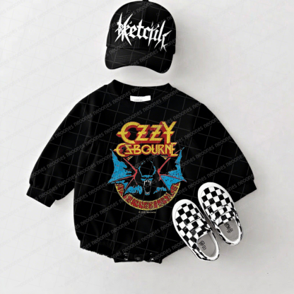 Ozzy Osbourne Band Romper And Matching Adult Hoodie