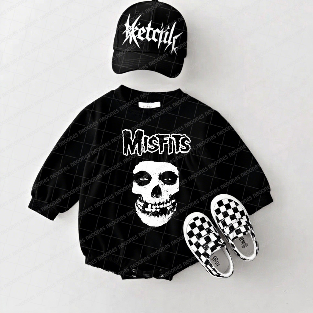 Misfits Band Romper And Matching Adult Hoodie