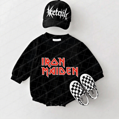 Iron Maiden Band Romper And Matching Adult Hoodie
