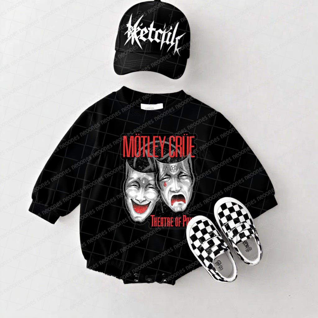 Mötley Crüe Band Romper And Matching Adult Hoodie