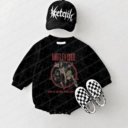 Mötley Crüe Band Romper And Matching Adult Hoodie