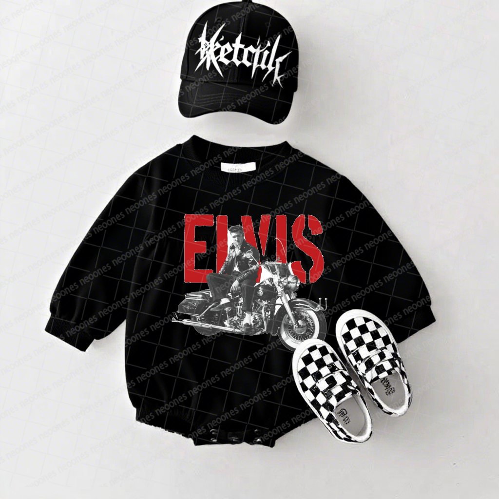 Band Romper And Matching Adult Hoodie