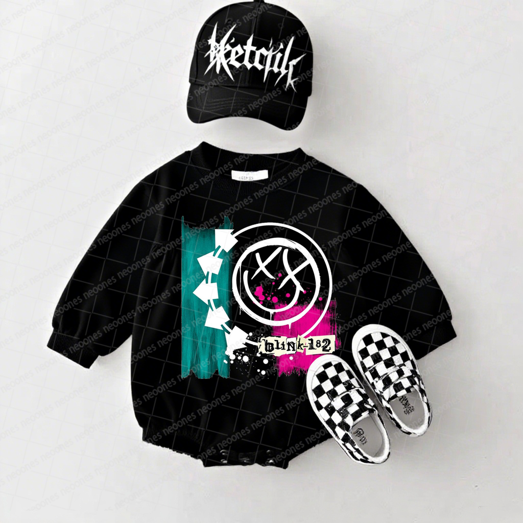 blink-182 Band Romper And Matching Adult Hoodie