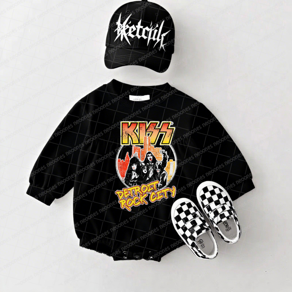 KISS Band Romper And Matching Adult Hoodie