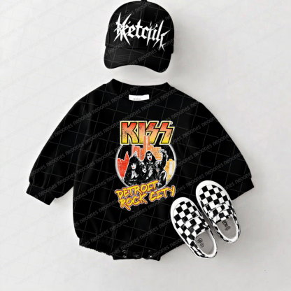KISS Band Romper And Matching Adult Hoodie