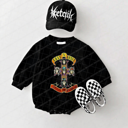 Guns N' Roses Band Romper And Matching Adult Hoodie
