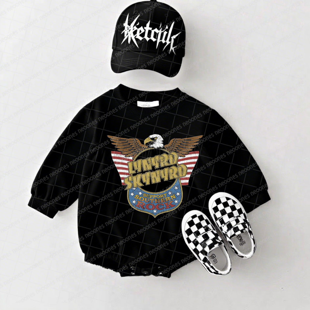 Lynyrd Skynyrd Band Romper And Matching Adult Hoodie