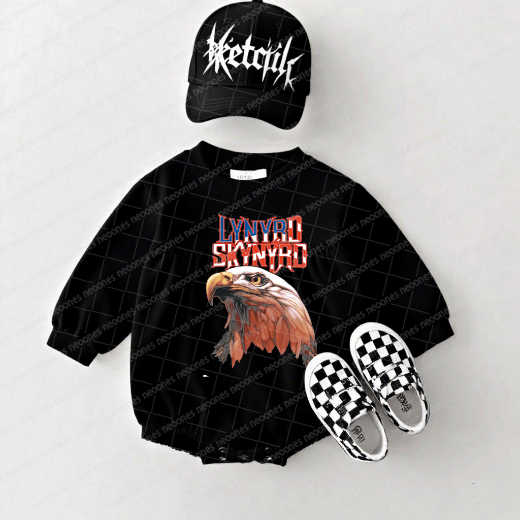 Lynyrd Skynyrd Band Romper And Matching Adult Hoodie