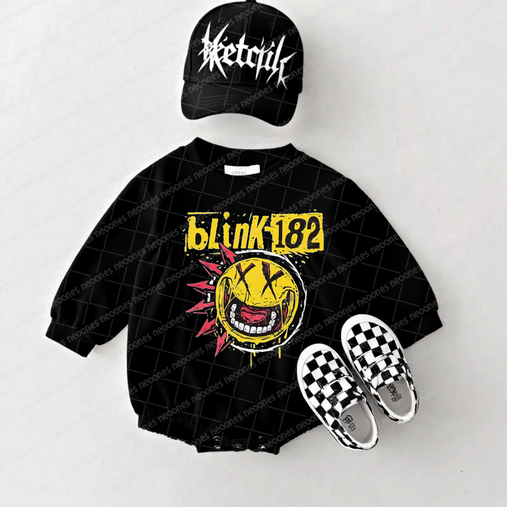 blink-182 Band Romper And Matching Adult Hoodie