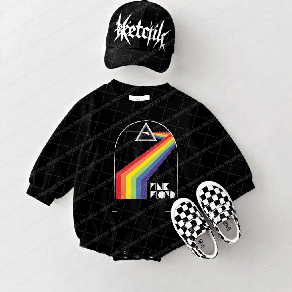 Pink Floyd Band Romper And Matching Adult Hoodie
