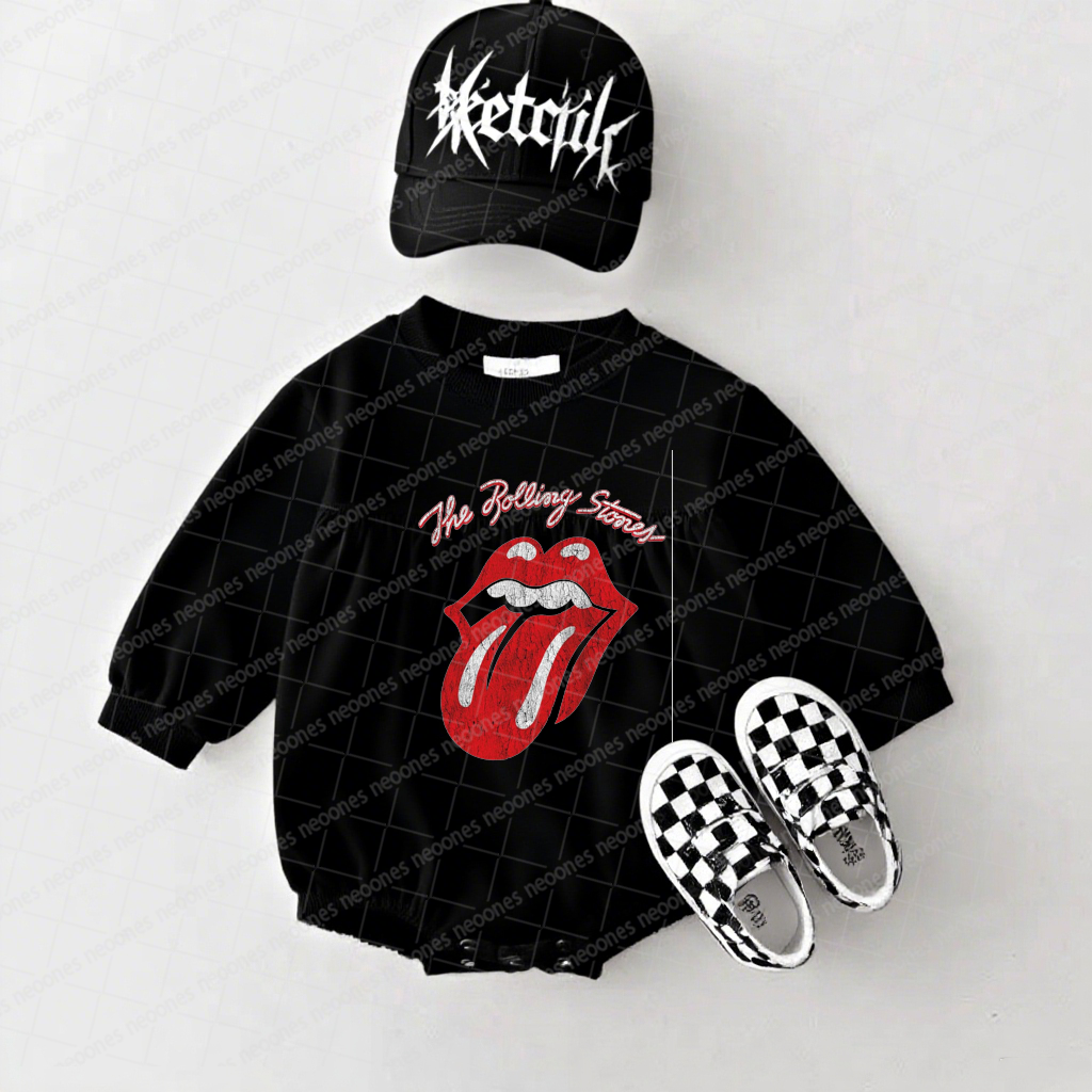 Band Romper And Matching Adult Hoodie