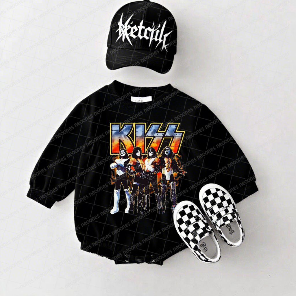 KISS Band Romper And Matching Adult Hoodie