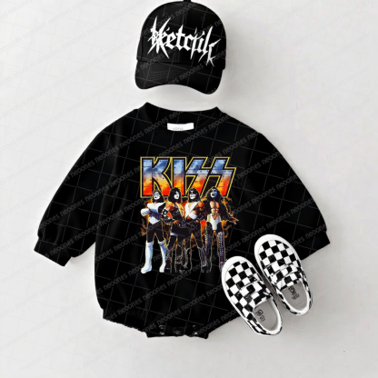 KISS Band Romper And Matching Adult Hoodie