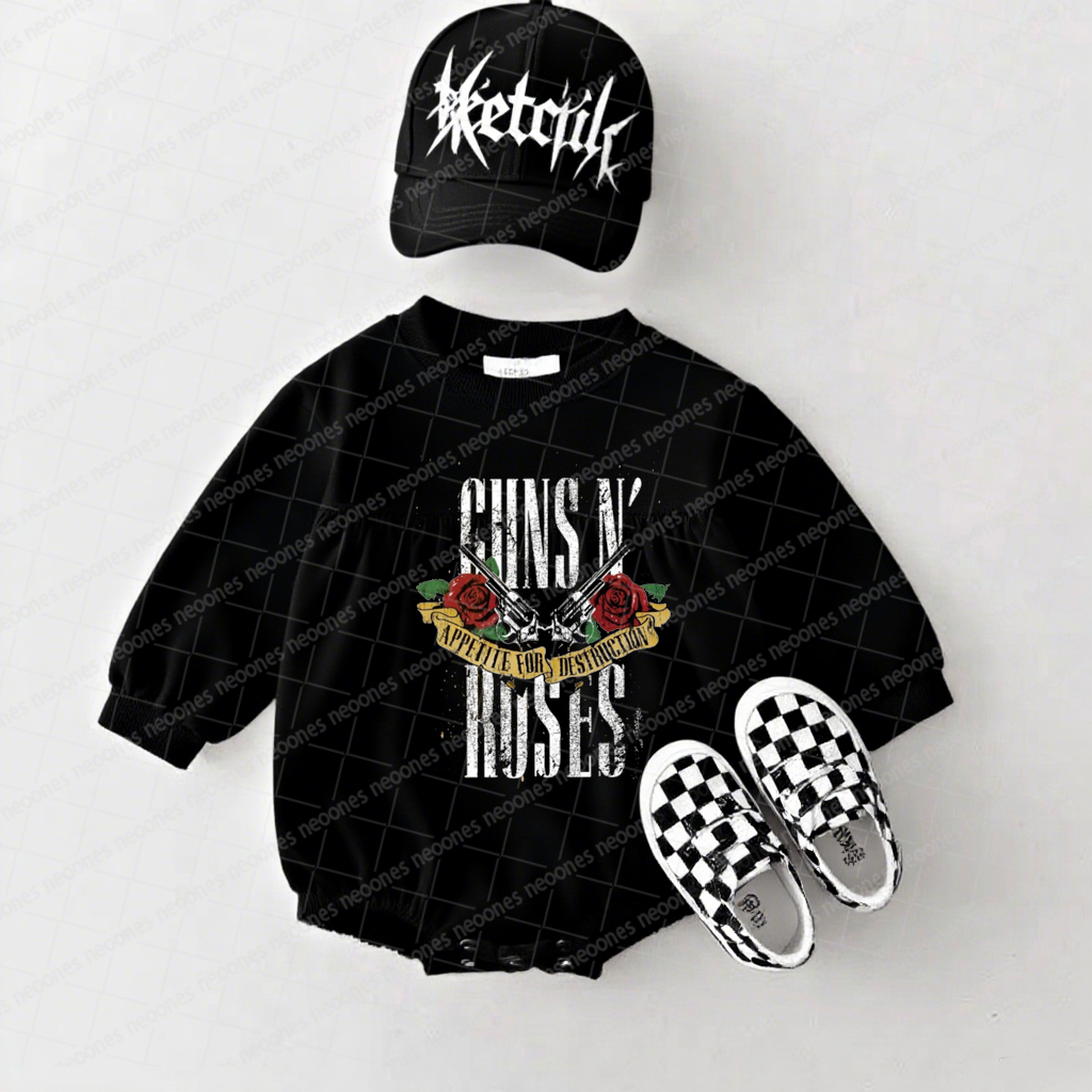 Band Romper And Matching Adult Hoodie