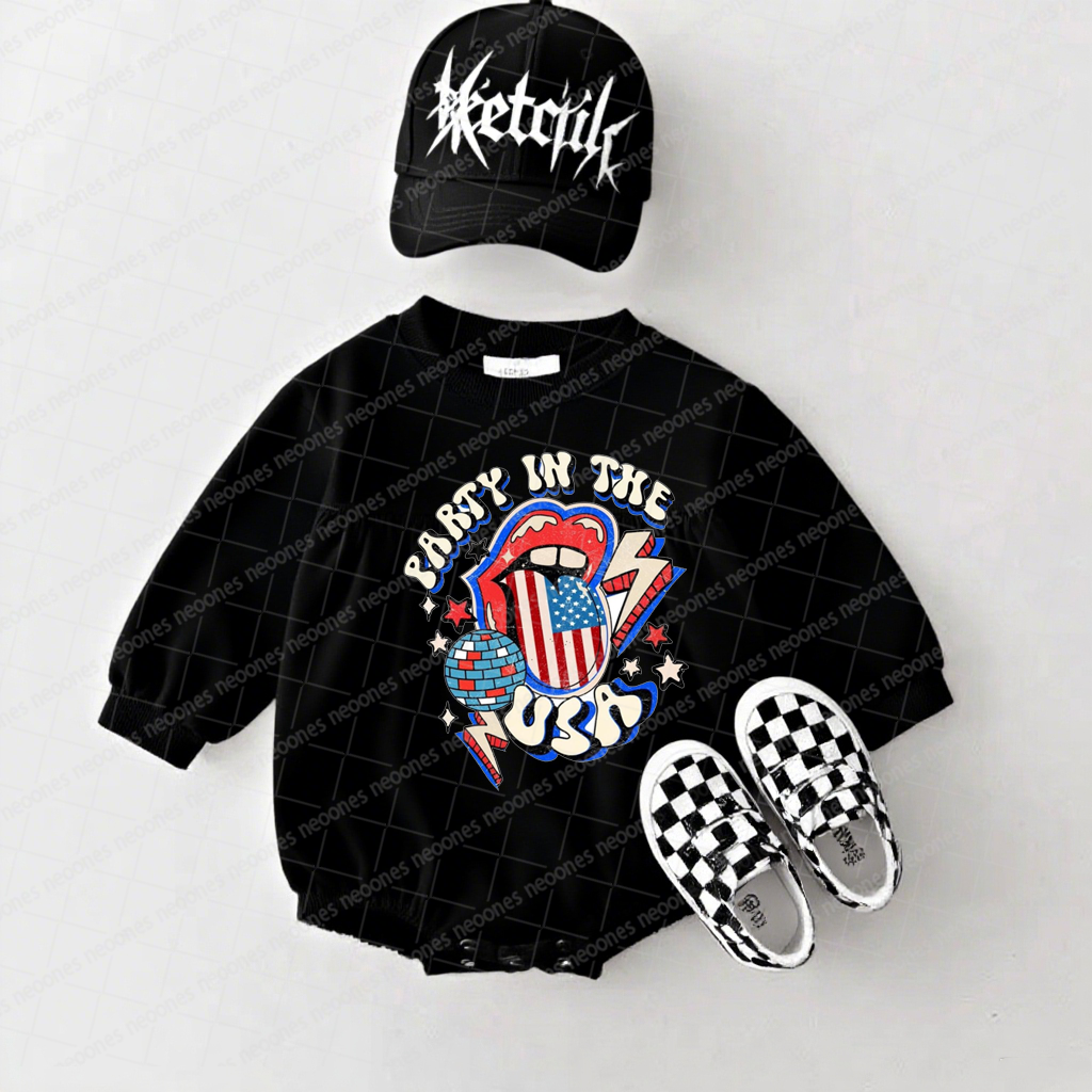 Band Romper And Matching Adult Hoodie