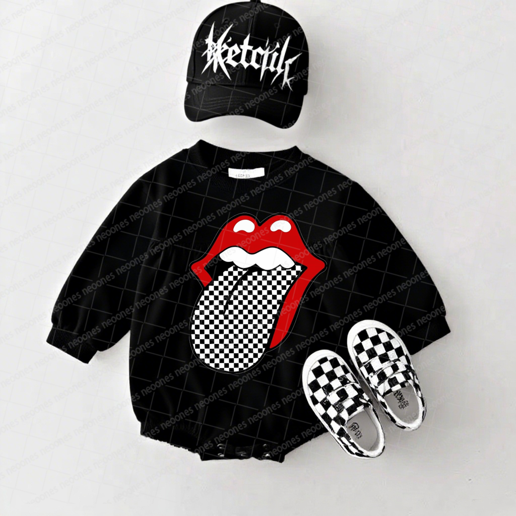 Band Romper And Matching Adult Hoodie