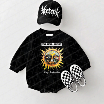 Band Romper And Matching Adult Hoodie