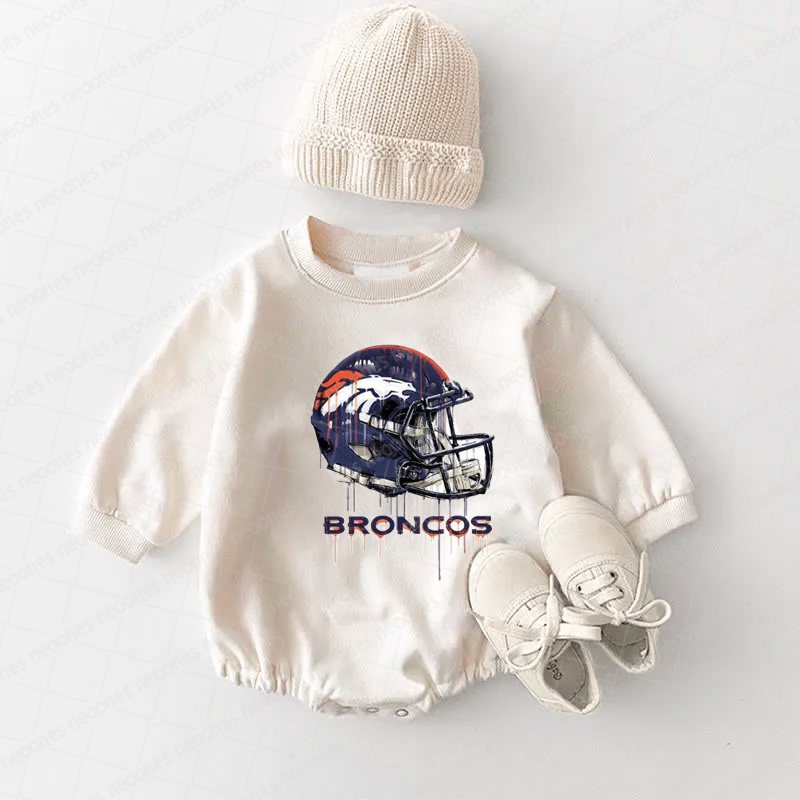 Denver Broncos Baby Game Day Romper and Adult Sweatshirt