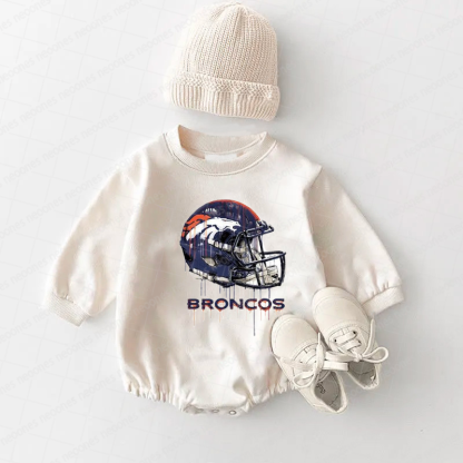 Denver Broncos Baby Game Day Romper and Adult Sweatshirt
