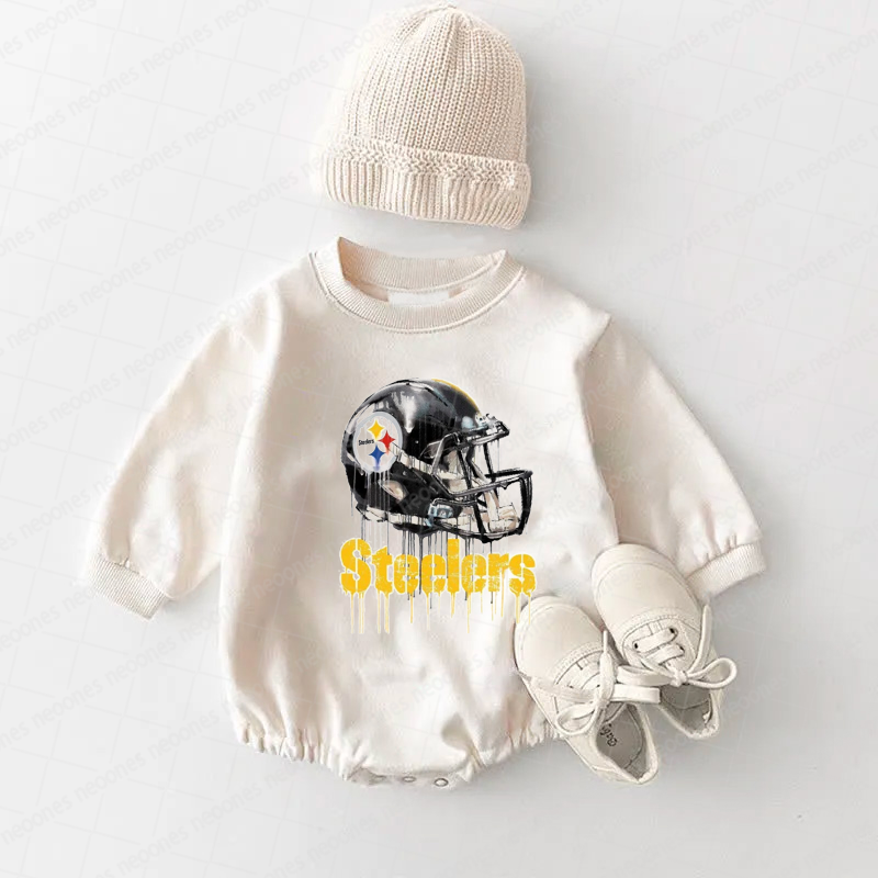 Pittsburgh Steelers Baby Game Day Romper and Adult Sweatshirt