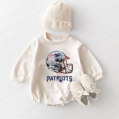 New England Patriots Baby Game Day Romper and Adult Sweatshirt