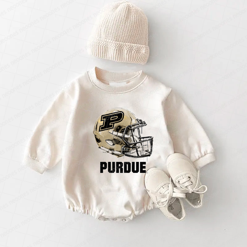 Purdue University Baby Game Day Romper and Adult Sweatshirt