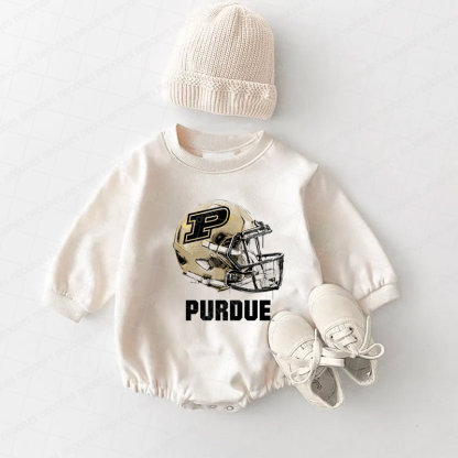 Purdue University Baby Game Day Romper and Adult Sweatshirt